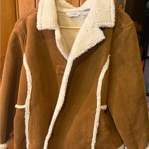 L.L. Bean Brown Sherpa-Lined Jacket